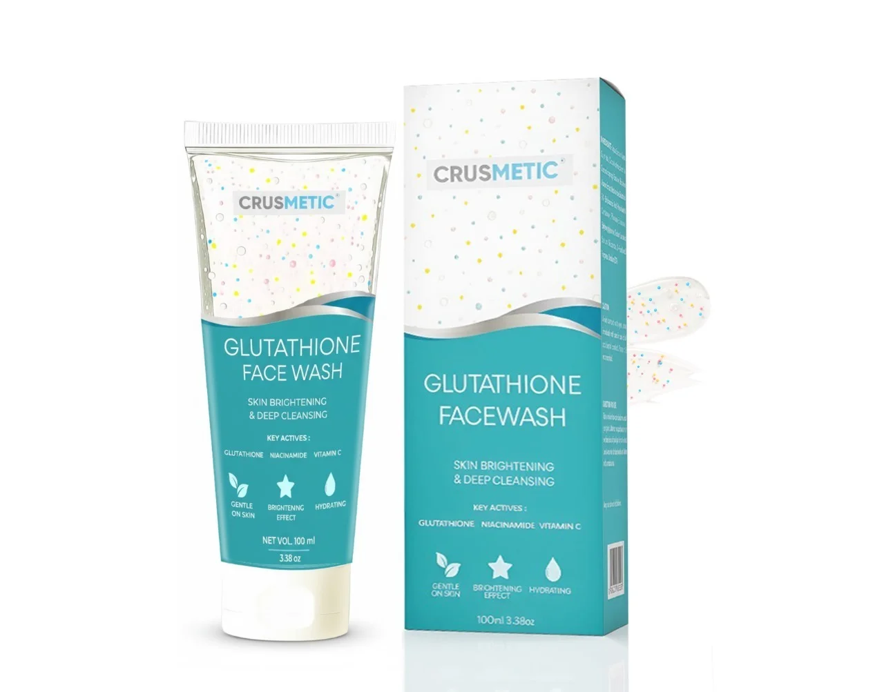 A Glutathione Face Wash with Niacinamide, & Vitamin C (100ml) | Face Wash for Radiant & Even-Toned | Helps Reduce Dullness & Uneven Appearance