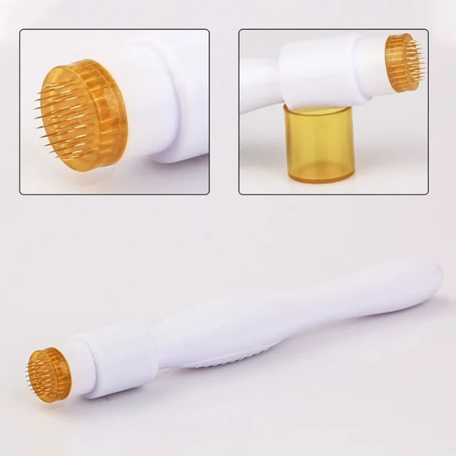 Derma Stamp 1.5 MM With Titanium Needles For Acne Scars, Wrinkles,Hair Regrowth - 1.5 mm, White
