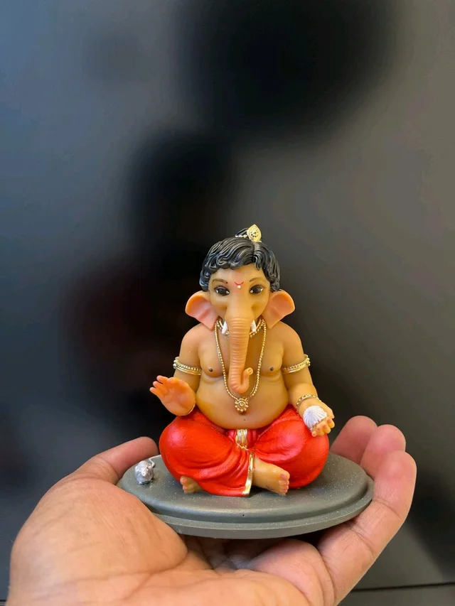 Aashirwad Bappa Ganesh 4 Inch - pink