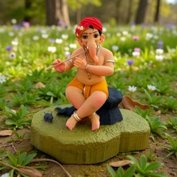 Krushna Ganesh 4.5 Inch