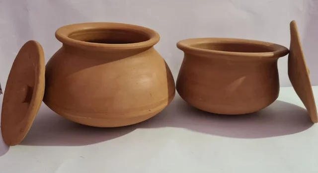 Red cooking combo Bhagona and Red Handi (Approx 2 Litres Each)