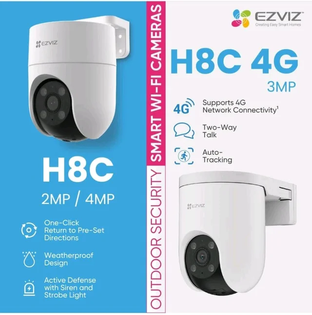 EZVIZ Outdoor Security Camera, H8C