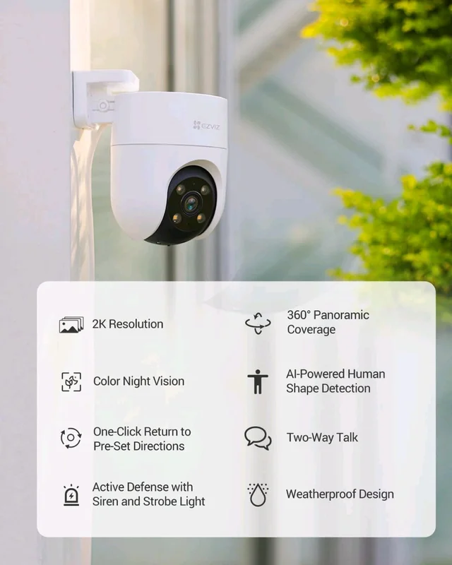 EZVIZ Outdoor Security Camera, H8C