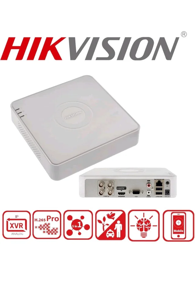 HIKVISION Hikvision 4Ch Dvr iDS-7104HQHI M1/S 2-Way Audio Support | 1080p Recording | H.265 Pro+ Compression | Motion Detection 2.0 | HDMI & VGA Output | Remote Viewing Via Hik-Connect