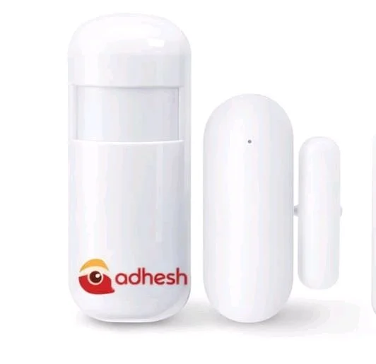 Adhesh Smart Home Security Alarm System Kit with Touch Panel, WiFi + SIM 4G Support, Motion & Door Sensors, Mobile App Control & SOS Alert