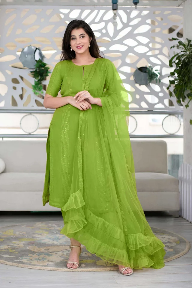Kurta Set - L, Red