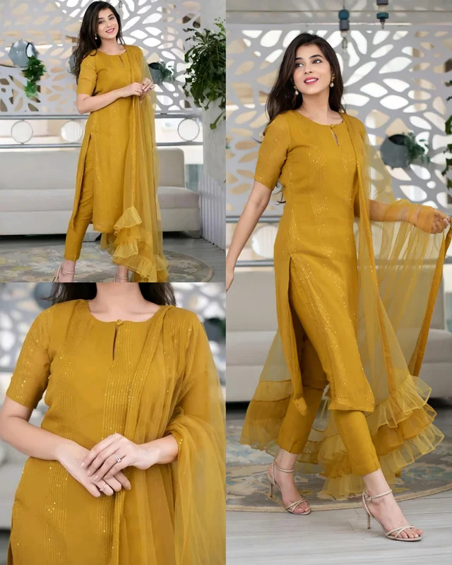 Kurta Set - M, Gray