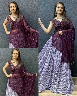 Trendy Lehenga - M, Green (1)