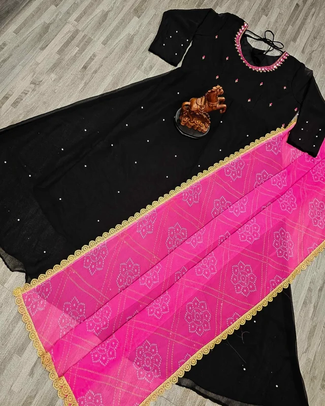 Star Pretty Look Kurti Dupatta Set - XL, Green