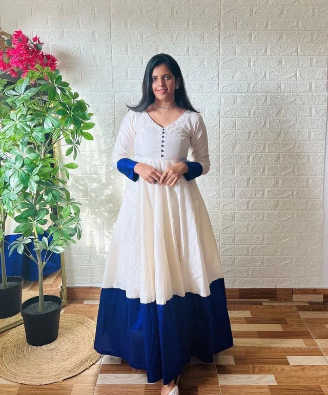 SUPER QUALITY WHITE GOWN DUPATTA - 2XL