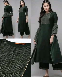 Daily wear Women Kurta sets with dupatta - 2XL, Navy Blue