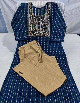 Daily wear Kurta sets - Navy Blue, S