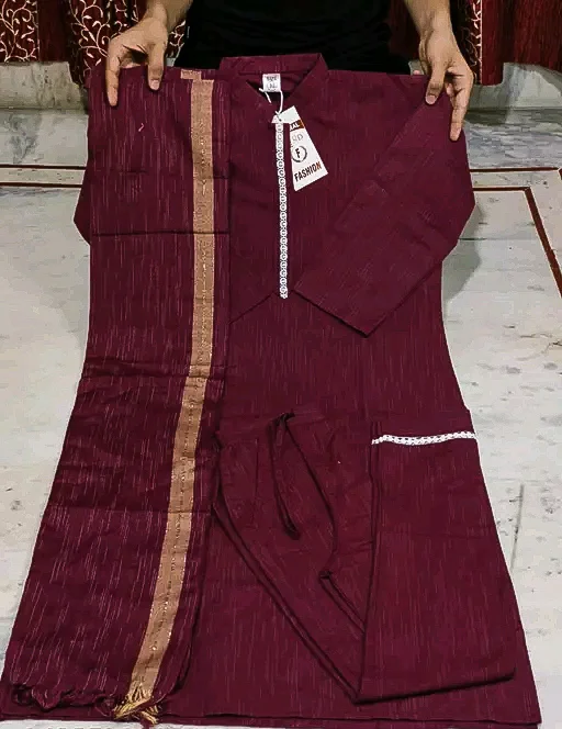 Khadi cotton daily wear kurta sets - 2XL