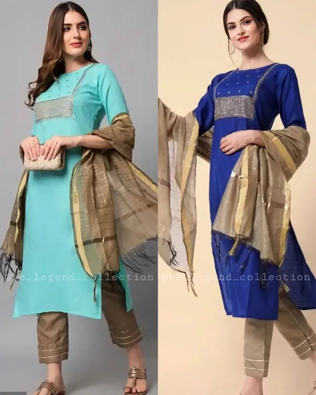 Daily Wear Kurta Set - Yellow, S