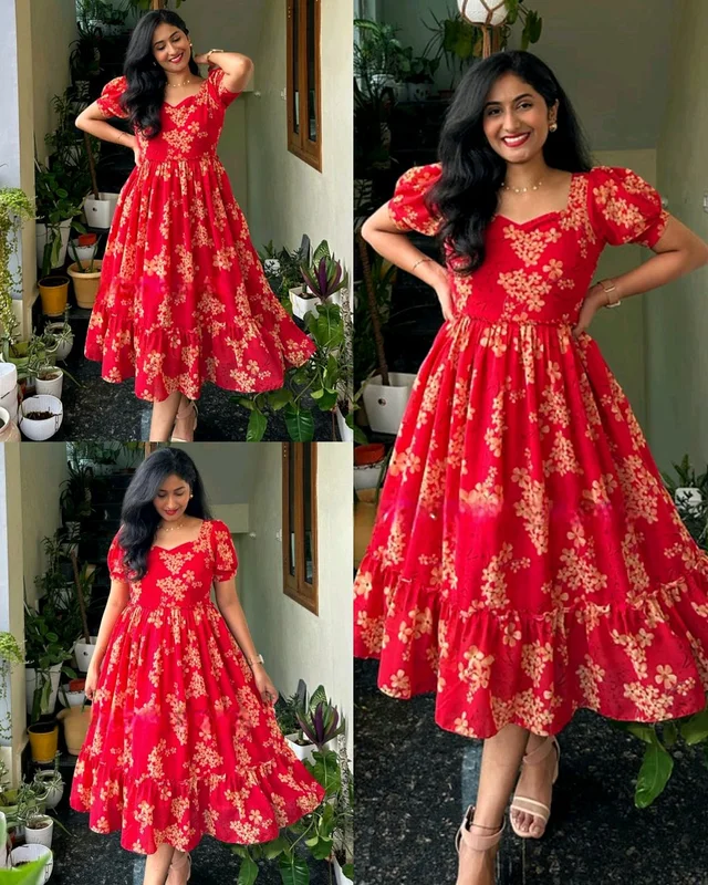 Super Fresh Maxi with beautiful floral print - M