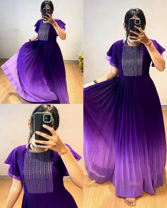 Sweet and stylish, our deep dark purple 2d shade - 2XL