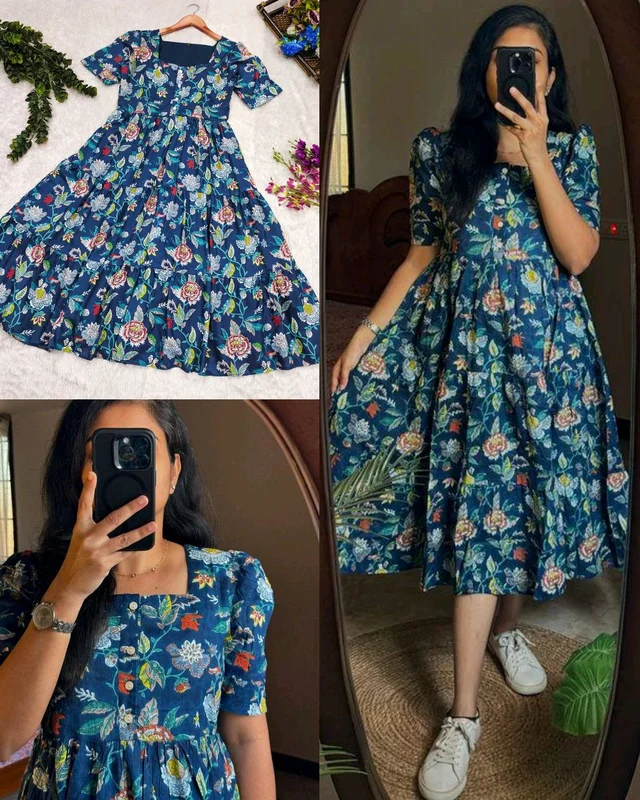 Elegance And Class a Perfect Attire For Any Casual To Formal Outing The Unique colours Flower Patterns Adds To The Attention - M