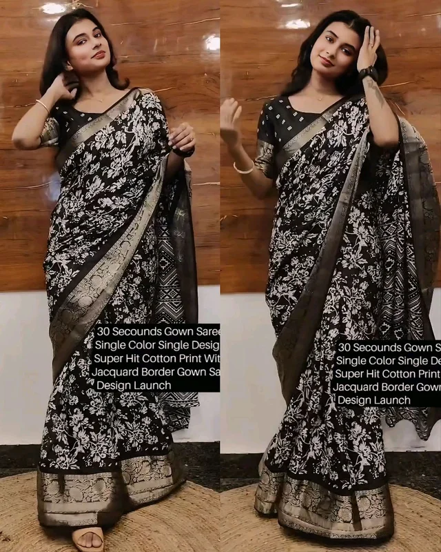 30 Secounds Gown Saree - M