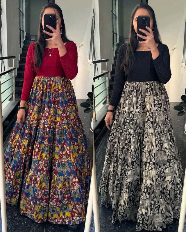 Traditional Wear Anarkali - S, Black
