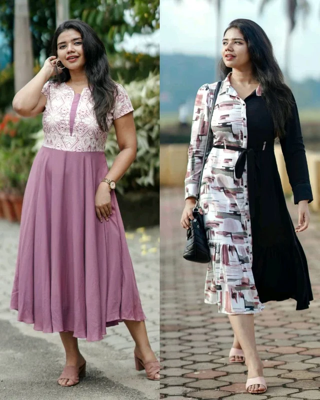 New Dress Kurti Western trending Western - Black, S