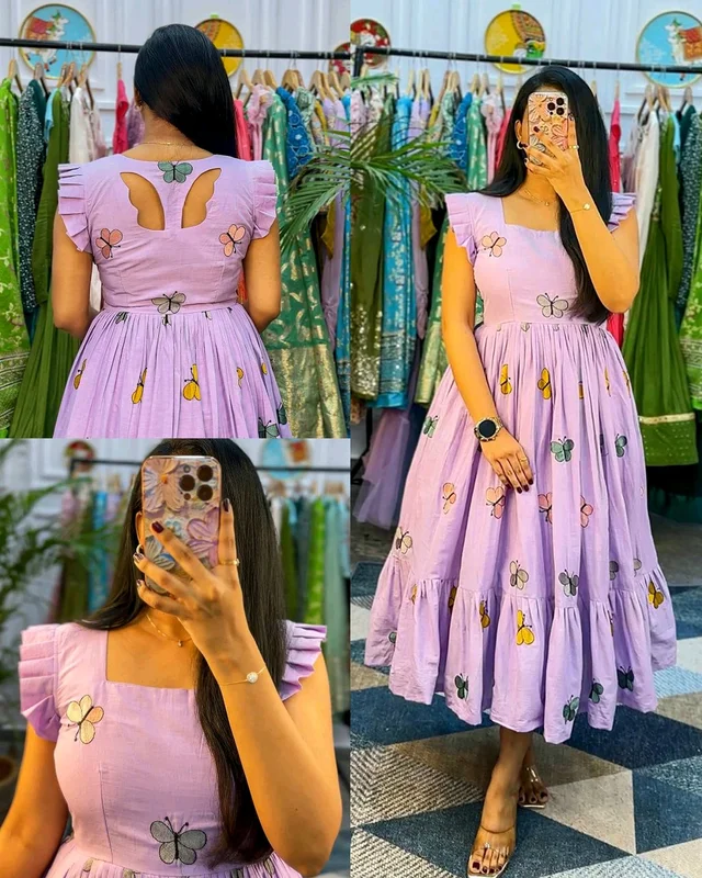 Lunching New Super Stylish And Trendy Maxi - Mauve, 2XL