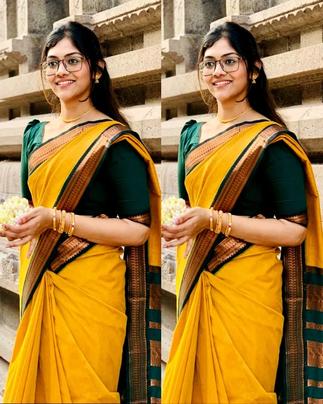 TRENDY SAREE - Free Size, Sunglow