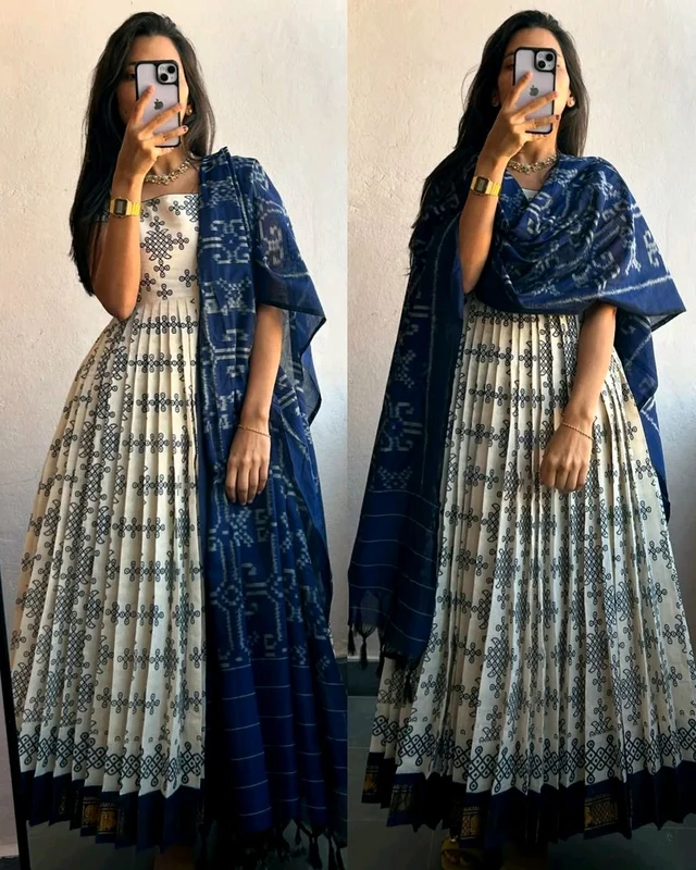 New Design Includes Flared Kurta & Dupatta Set - 2XL