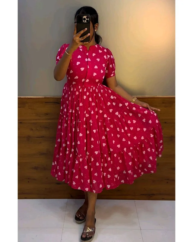 Valentine’s Day special Heart Midi - Pink, L