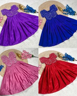 NEW LAUNCHING BUTTERFLY 🦋 MOM DAUGHTER Combo ( SEPERATE order) - Pigment Indigo, S