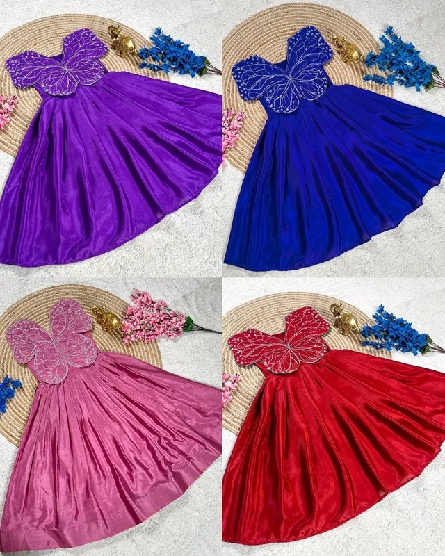 NEW LAUNCHING BUTTERFLY ๐ฆ MOM DAUGHTER Combo ( SEPERATE order) - Pigment Indigo, KIDS 3 YEAR