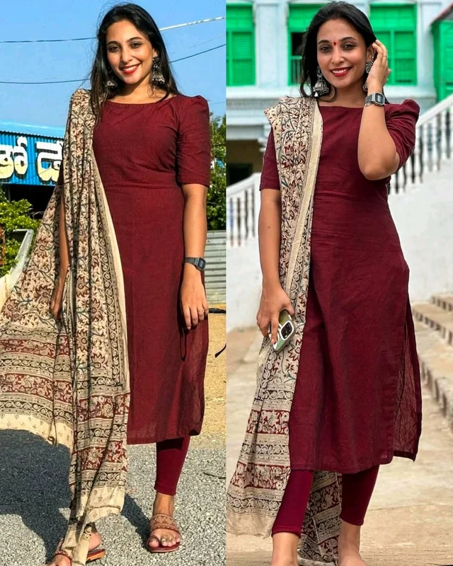 TRENDY HIGH DEMANDED KURTA WITH DUPATTA & BOTTOM - L