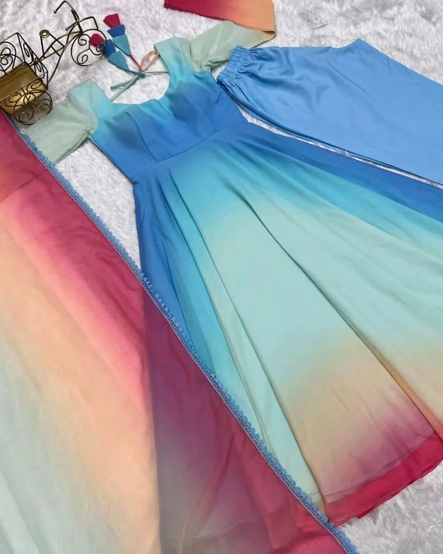 Pretty Elegant Women Dresses - Blue, L