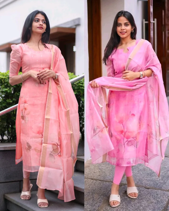 TRENDY HIGH DEMANDED KURTA WITH DUPATTA
- Blush Pink, XL