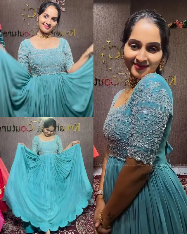 New Designer Party Wear Look Heavy Devsena Sulk With Embroidery Sequence Work Gown With Diamond Handwork with Dupatta - XL