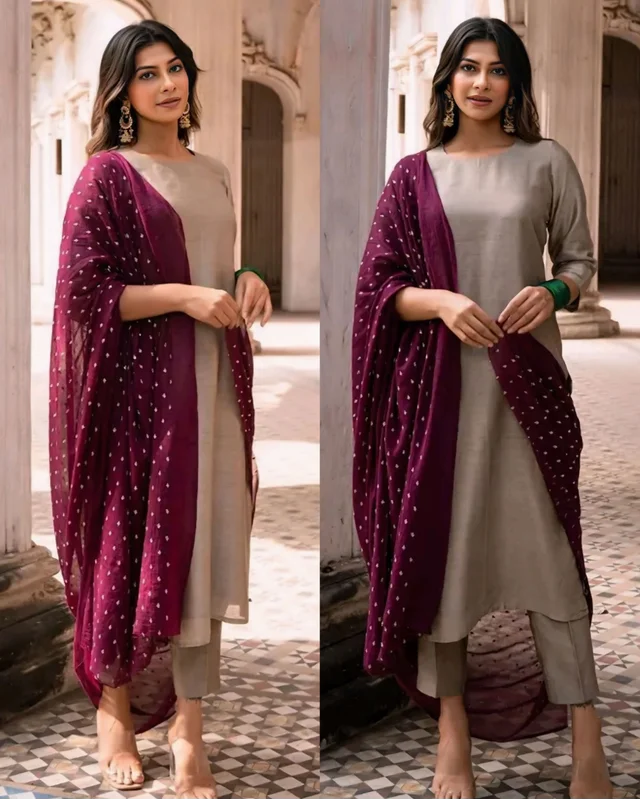Women Embrodery Work Kurta Set - 2XL