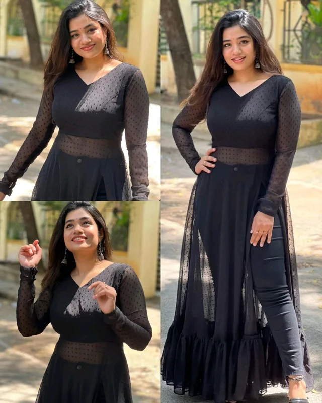 Premium Black Beauty Blends Grace And Modern Style Effortlessly - S