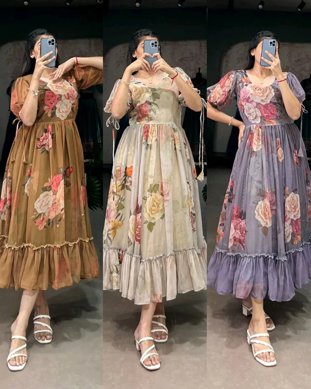 BEAUTIFUL FLORAL MAXI 🌺 🌺 - Light Wisteria, 2XL