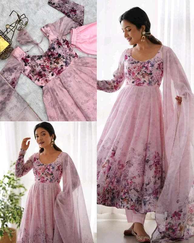 Beautiful look outfit is perfect for upcoming festivities and weddings
- Pink, L