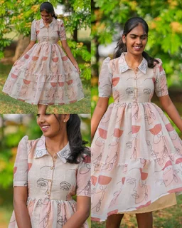 Launching this pretty printed dress and styles that are light weight and breathable Maxi can never be boring! ๐ - Pink, S