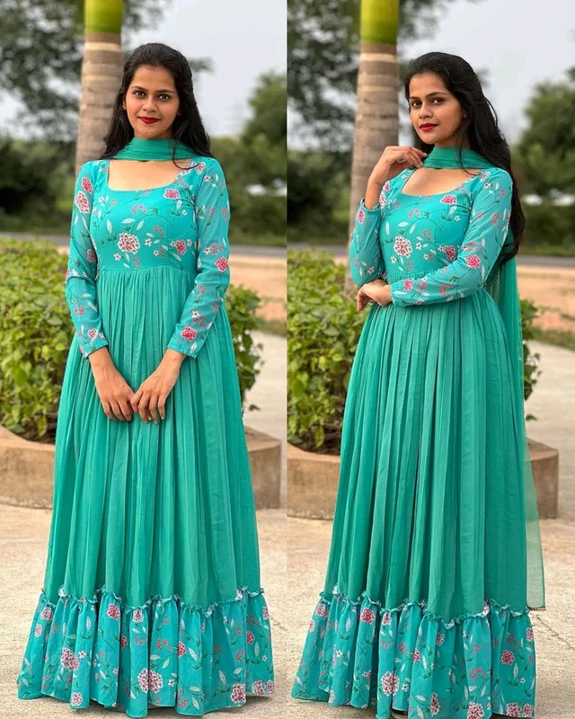 New Design Includes Flared Kurta & Dupatta Set
- Jungle Green, 2XL