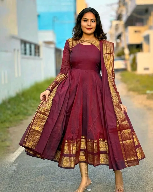 New Super Trendy Traditional Outfit - Maroon, 2XL