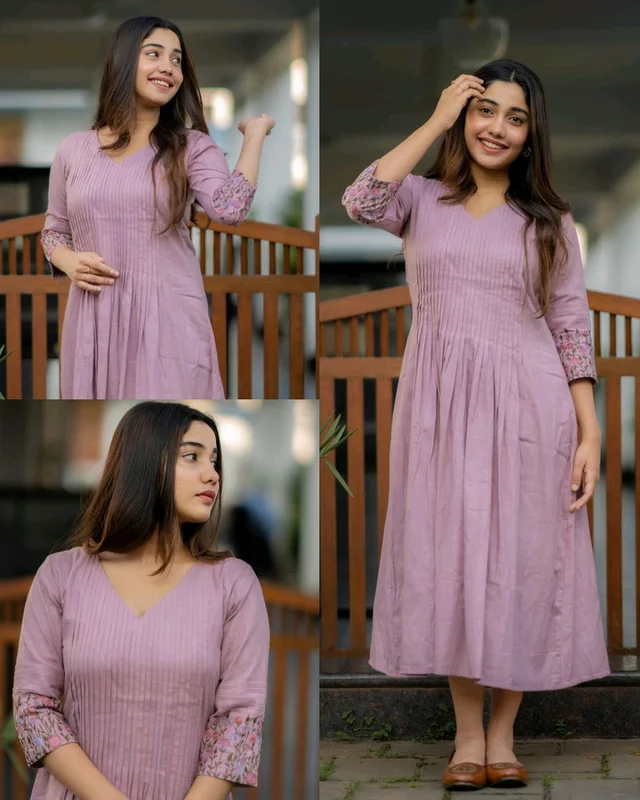 New latest and trendy embroidered Designer Gown - Thistle, XL