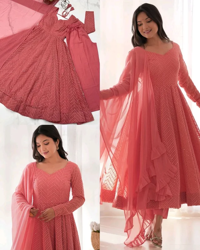 Trendy New Anarkali Arrives Fully Stitched Ready to Wear - XL