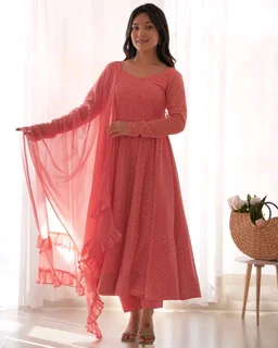 Trendy New Anarkali Arrives Fully Stitched Ready to Wear - XL