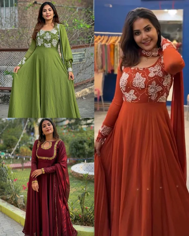 Stay Effortlessly Beautiful In Our Emb Anarkali GREEN ✨
- Oregon, XL