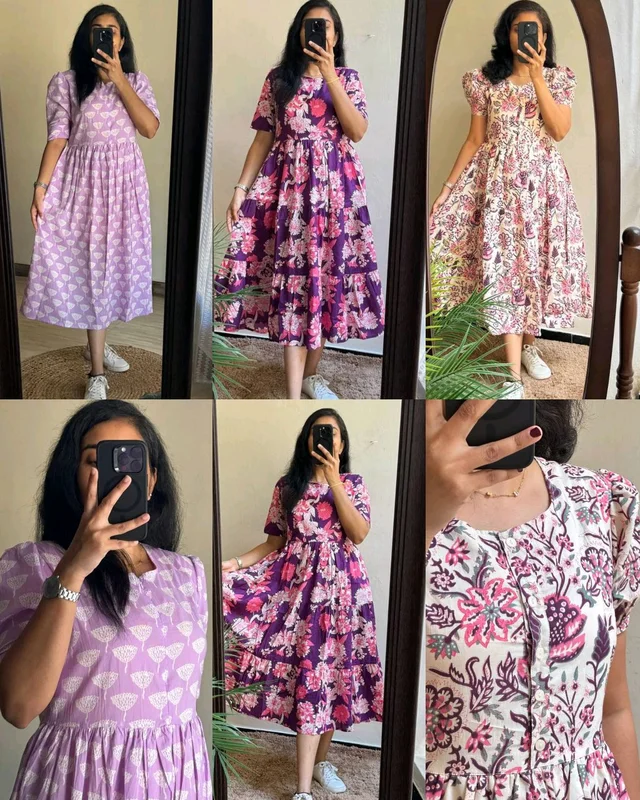 Introducing Beautiful prints of pure and rich Soft Cotton Gown
- White, XL