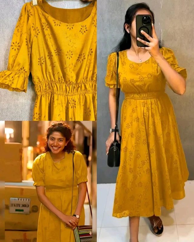 Amaran Sai Pallavi mam Inspired Outfit - Web Orange, L