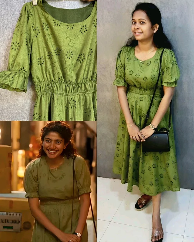Amaran Sai Pallavi mam Inspired Outfit - Green, M