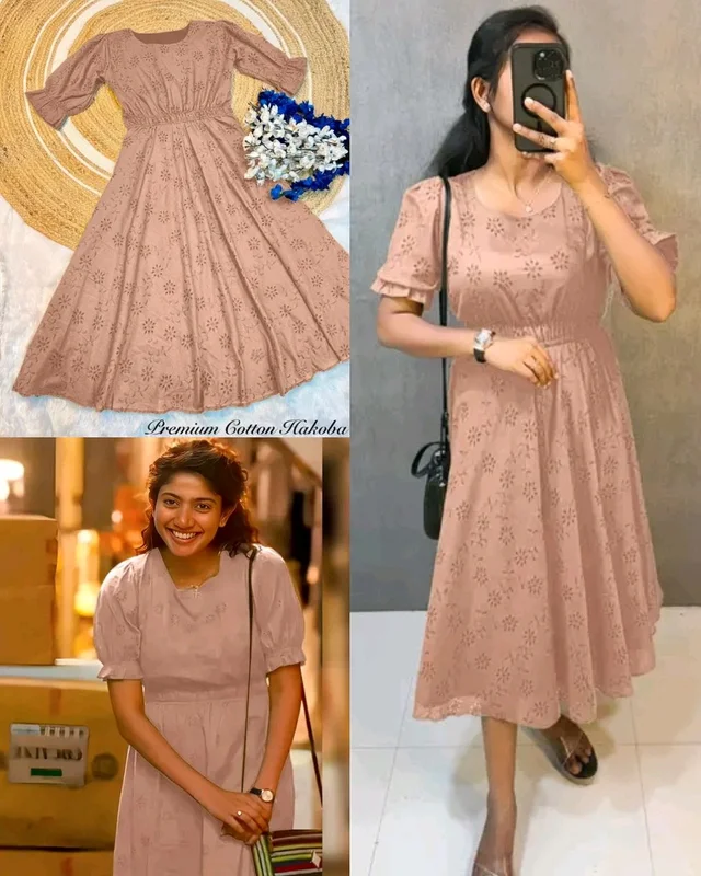 Amaran Sai Pallavi mam Inspired Outfit - Pink, XL