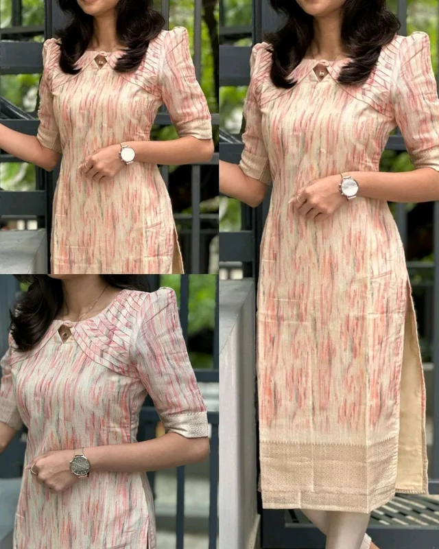 Pretty Premium Kurti - Coconut Cream, S